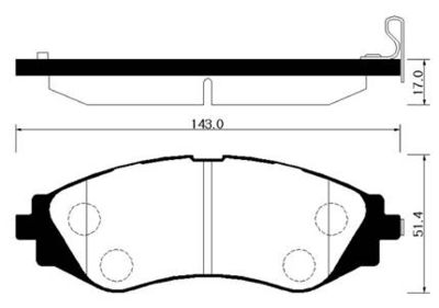 Колодки тормозные дисковые передние HSB HP2006