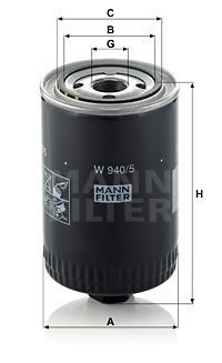 Фильтр масляный MANN-FILTER W9405