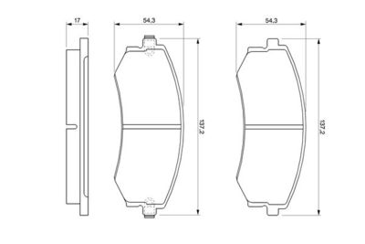 Колодки тормозные передние BOSCH 0986424215