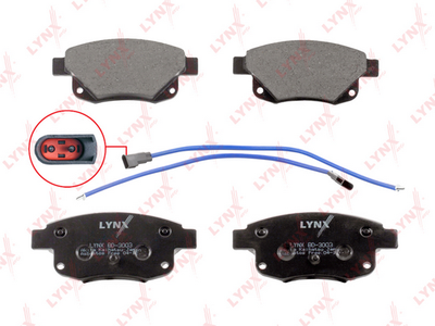 Колодки тормозные задние LYNXauto BD3003