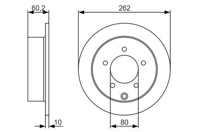 Диск тормозной BOSCH 0986479A41