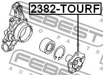 Ступица передняя FEBEST 2382TOURF
