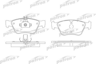 Колодки тормозные дисковые передние PATRON PBP1049