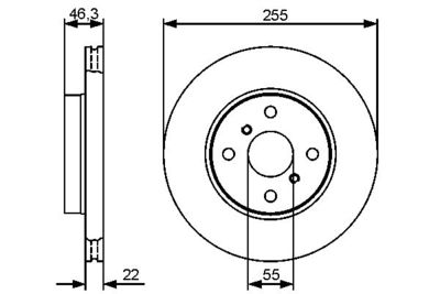 Диск тормозной передний BOSCH 0986479430