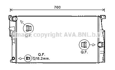 Радиатор системы охлаждения AVA BW2448