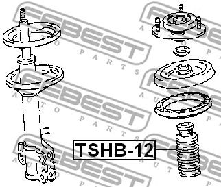 Пыльник амортизатора с отбойником FEBEST TSHB12