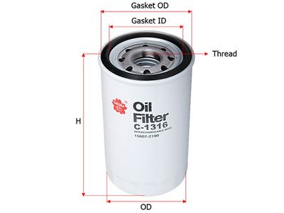 Фильтр масляный SAKURA C1316