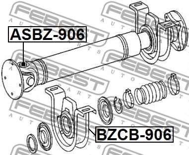 Крестовина карданного вала FEBEST ASBZ906