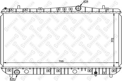 Радиатор STELLOX 1025191SX