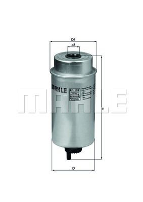Фильтр топливный MAHLE KC116