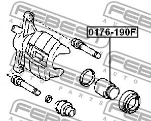 Поршень суппорта тормозного переднего FEBEST 0176AE190F