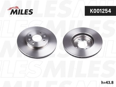 Диск тормозной передний Miles K001254