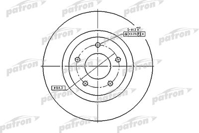 Диск тормозной передний PATRON PBD7006