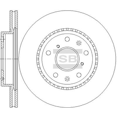 Диск тормозной SANGSIN SD4811