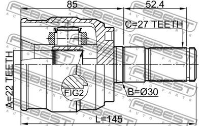 ШРУС внутренний FEBEST 1211I30ATLH