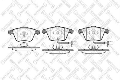 Колодки тормозные дисковые передние STELLOX 975012SX