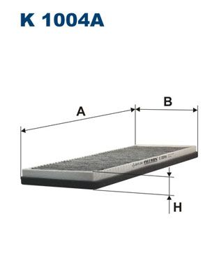 Фильтр салона угольный FILTRON K1004A
