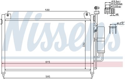 Радиатор кондиционера NISSENS 940033