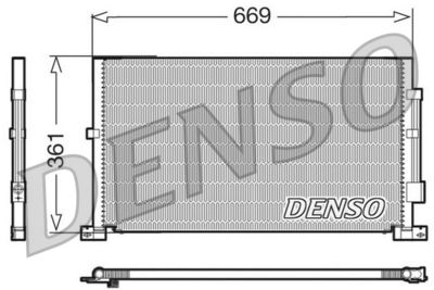 Радиатор кондиционера DENSO DCN10012