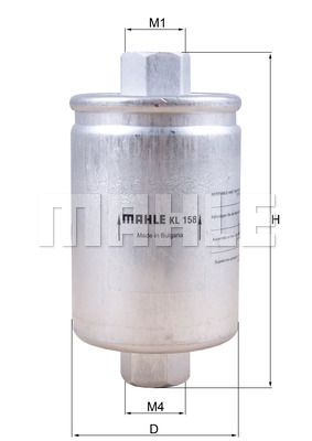 Фильтр топливный MAHLE KL158