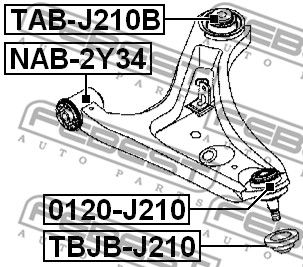 Опора шаровая FEBEST 0120J210