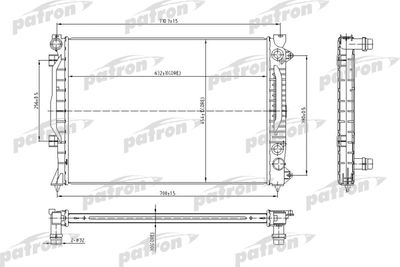 Радиатор системы охлаждения PATRON PRS3010