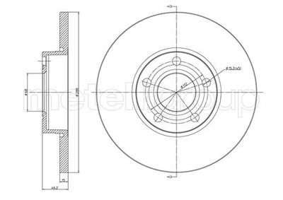 Диск тормозной METELLI 230263