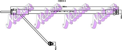 Шланг тормозной передний MALO H8044