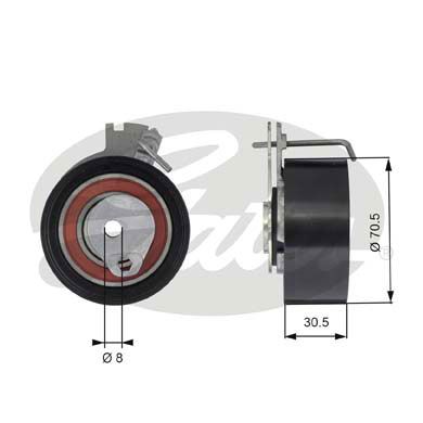Ролик натяжителя ремня ГРМ GATES T43159