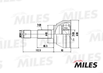 ШРУС наружный Miles GA20070