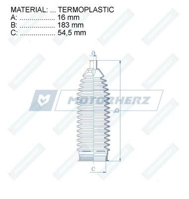 Пыльник рулевой рейки MotorHerz RDZ0099MG