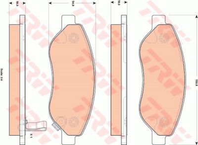 Колодки тормозные дисковые TRW GDB1713