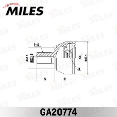 ШРУС наружный Miles GA20774