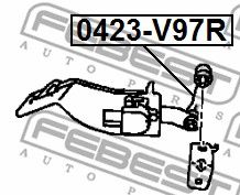 Тяга стабилизатора переднего левая FEBEST 0423V97R