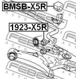 Тяга стабилизатора заднего FEBEST 1923X5R