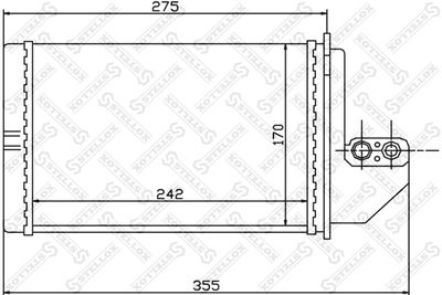 Радиатор отопителя STELLOX 1035138SX