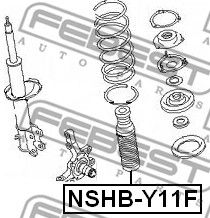 Пыльник амортизатора переднего FEBEST NSHBY11F