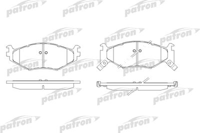 Колодки тормозные дисковые передние PATRON PBP977