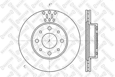 Диск тормозной передний STELLOX 60202331VSX