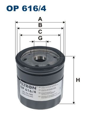 Фильтр масляный FILTRON OP6164