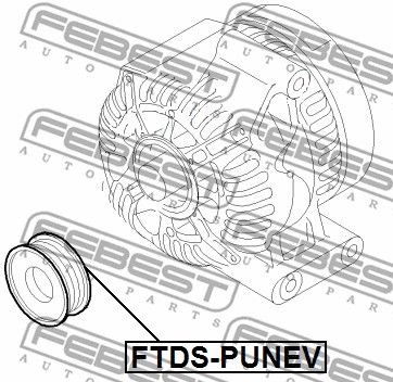 Шкив генератора FEBEST FTDSPUNEV