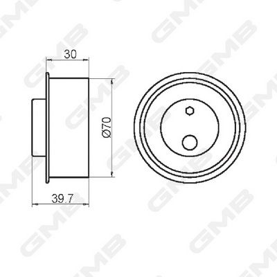Ролик натяжителя ремня ГРМ GMB GT10150