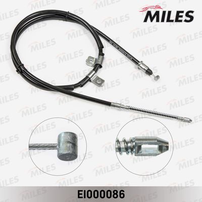 Трос ручного тормоза задний правый Miles EI000086
