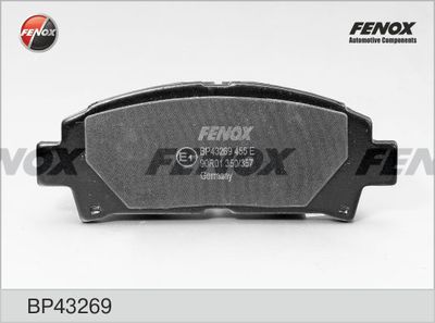 Колодки тормозные передние FENOX BP43269