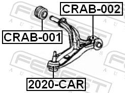 Опора шаровая передняя нижняя FIXAR FK0371