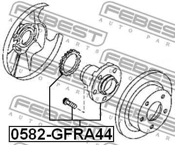 Ступица задняя FEBEST 0582GFRA44