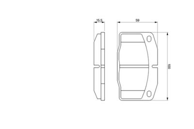 Колодки тормозные BOSCH 0986465141