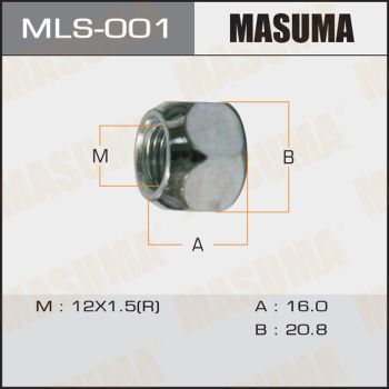 Гайка колесная Masuma MLS001