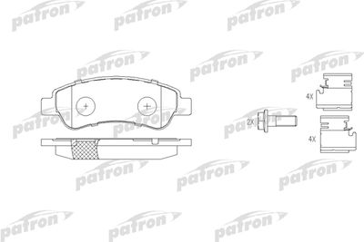 Колодки тормозные дисковые PATRON PBP1923