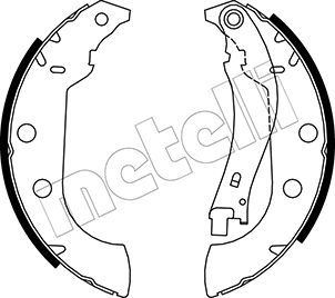 Колодки тормозные барабанные METELLI 530327